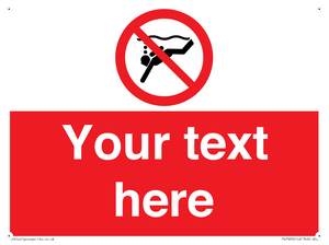 Custom prohibition No sub aqua diving